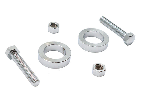 V-Twin Chrome Rear Axle Adjuster Kit - 44-0698