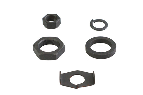 V-Twin Parkerized Rear Axle Nut and Lock Kit - 44-1046