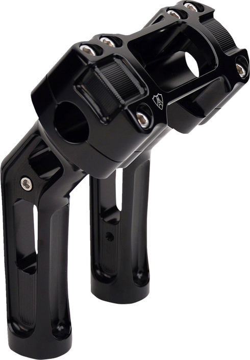 ARLEN NESS Method Kickback Handlebar Riser - Softail Gauge Cut-Out - 7" - Black 520-055