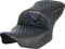 SADDLEMEN Roadsofa™ Seat - without Backrest - Honeycomb - Blue Stitch - FLTR/FLHX '23-'24 823-07-18901