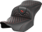 SADDLEMEN Roadsofa™ Seat - without Backrest - Honeycomb - Red Stitch - FLTR/FLHX '23-'24 823-07-18904