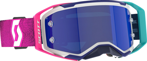 SCOTT Prospect 2.0 AMP Goggle - Stealth Blue/Radiant Pink - Blue Chrome 421478-7906349