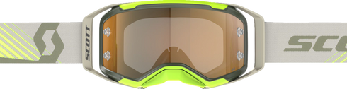 SCOTT Prospect 2.0 AMP Goggle - Kaki Green/Neon Yellow - Gold Chrome Lens 421478-7701324