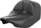 SADDLEMEN Dominator Solo Seat - Carbon Fiber w/ Silver Stitch - FLT/FLH '23-'24 823-07-0042