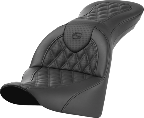 SADDLEMEN Roadsofa™ Seat - without Backrest - Lattice Stitch - FL '18-'24 818-33-182
