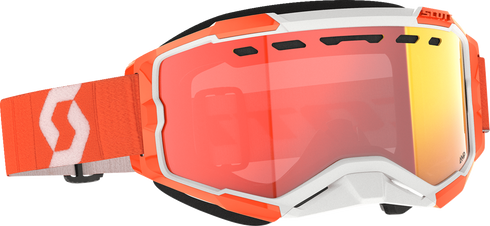 SCOTT Fury Snow Cross Goggle - Orange - Enhancer Red Chrome Lens 278605-0036312