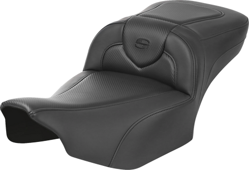 SADDLEMEN Roadsofa™ Extended Reach Seat - without Backrest - Carbon Fiber - FLTR/FLHX '23-'24 823-07-18600