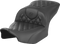 SADDLEMEN RoadSofa™ Seat - without Backrest - Carbon Fiber - Lattice Stitch - FLTR/FLHX '23-'24 823-07-20600