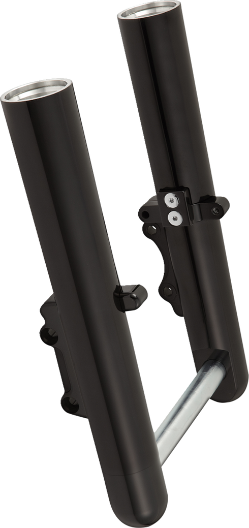 ARLEN NESS Fork Legs - Black Anodized - Smooth - Dual Disc 40-528
