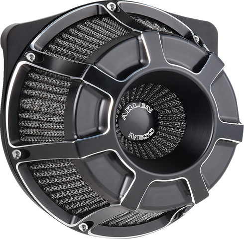 ARLEN NESS Inverted Series Air Cleaner Kit - Beveled - Black 600-225