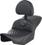 SADDLEMEN Roadsofa™ Seat - with Backrest - Honeycomb - Blue Stitch - FLTR/FLHX '23-'24 823-07-189B1