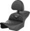 SADDLEMEN Roadsofa™ Seat - with Backrest - Honeycomb - Gray Stitch - FLTR/FLHX '23-'24 823-07-189B2