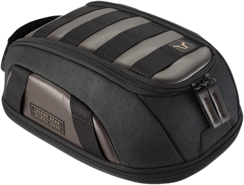 SW-MOTECH Legend Gear Magnetic Tank Bag - LT1 - 3 to 5.5 Liter - Black/Brown BC.TRS.00.401.10000