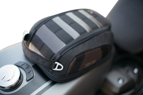 SW-MOTECH Legend Gear Magnetic Tank Bag - LT1 - 3 to 5.5 Liter - Black/Brown BC.TRS.00.401.10000