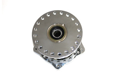 V-Twin Chrome Front Wheel Hub Clover Style - 45-0307