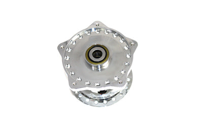 V-Twin Chrome Front Wheel Hub Clover Style - 45-0307