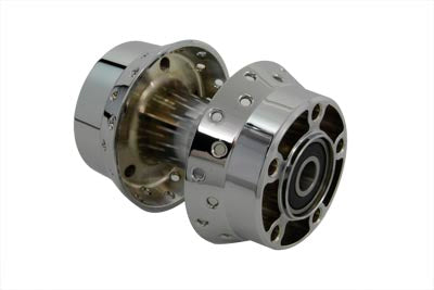 V-Twin Chrome Rear Wheel Hub 3/4 inch Bearings - 45-0332