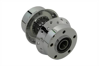 V-Twin Chrome Front Wheel Hub with 1 inch Bearings - 45-0336