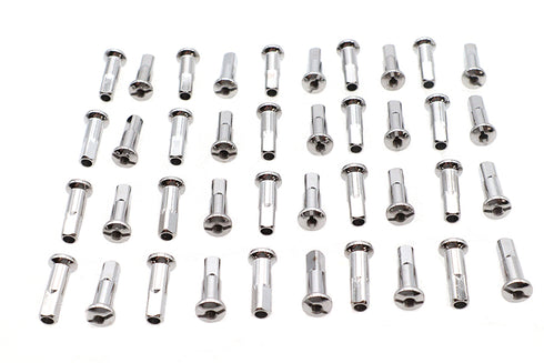 V-Twin Spoke 40 Piece Chrome Nipple Set - 45-0521