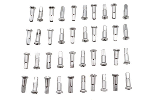 V-Twin Spoke 40 Piece Chrome Nipple Set - 45-0521
