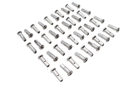 V-Twin Spoke 40 Piece Chrome Nipple Set - 45-0521