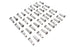 V-Twin Spoke 40 Piece Chrome Nipple Set - 45-0521