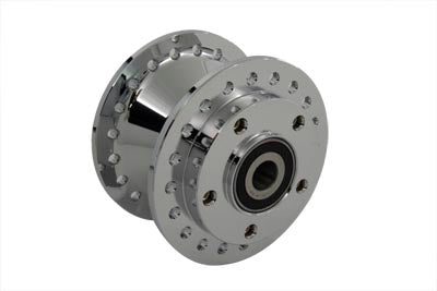 V-Twin Chrome Front Wheel Hub 3/4 inch Bearings - 45-0532