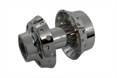 V-Twin Chrome Front Wheel Hub 1 inch Bearings - 45-0590
