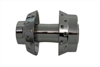 V-Twin Chrome Front Wheel Hub 1 inch Bearings - 45-0590