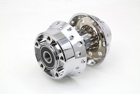V-Twin Chrome Front Wheel Hub 3/4 inch Bearings - 45-0591