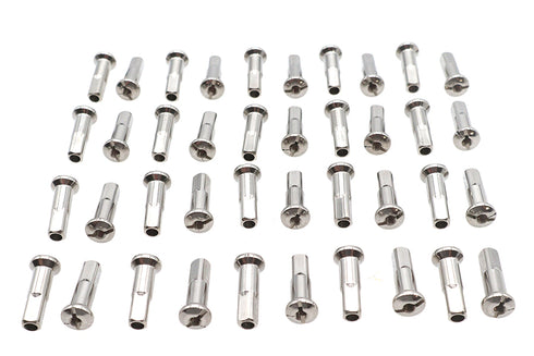 V-Twin Spoke 40 Piece Chrome Nipple Set - 45-0626