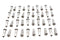 V-Twin Spoke 40 Piece Chrome Nipple Set - 45-0626