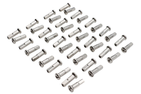 V-Twin Spoke 40 Piece Chrome Nipple Set - 45-0626