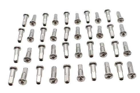 V-Twin Spoke 40 Piece Stainless Steel Nipple Set - 45-0680