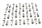 V-Twin Spoke 40 Piece Stainless Steel Nipple Set - 45-0680