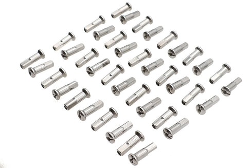 V-Twin Spoke 40 Piece Stainless Steel Nipple Set - 45-0680