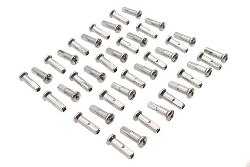 V-Twin Spoke 40 Piece Stainless Steel Nipple Set - 45-0680