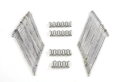 V-Twin Cadmium Plated 18 inch Spoke Set - 45-0744