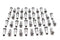 V-Twin Spoke 40 Piece Chrome Nipple Set - 45-0749