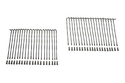 V-Twin Chrome 21 inch Spoke Set Twirled Type - 45-0751