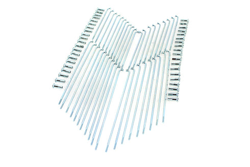 V-Twin Zinc Plated 18 inch Spoke Set - 45-0770