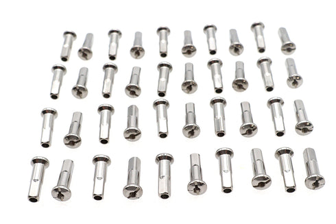 V-Twin Spoke 40 Piece Chrome Nipple Set - 45-0781