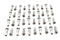 V-Twin Spoke 40 Piece Chrome Nipple Set - 45-0781