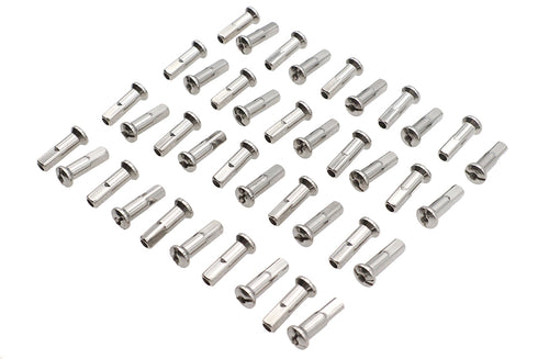 V-Twin Spoke 40 Piece Chrome Nipple Set - 45-0781