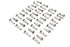 V-Twin Spoke 40 Piece Chrome Nipple Set - 45-0781