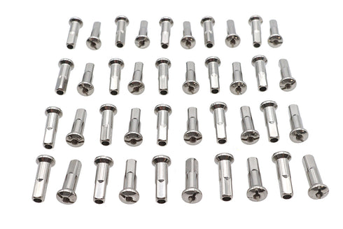 V-Twin Spoke 40 Piece Stainless Steel Nipple Set - 45-0782