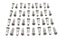 V-Twin Spoke 40 Piece Stainless Steel Nipple Set - 45-0782