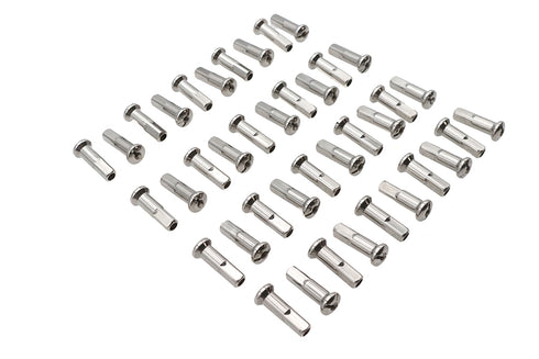 V-Twin Spoke 40 Piece Stainless Steel Nipple Set - 45-0782