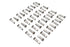 V-Twin Spoke 40 Piece Stainless Steel Nipple Set - 45-0782