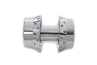 V-Twin Chrome Front Wheel Hub 25mm Bearings - 45-0786